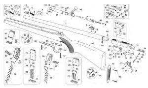 CZ 455 Spare Parts Diagram
