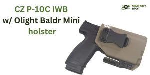 CZ P10C IWB holster with flashlight